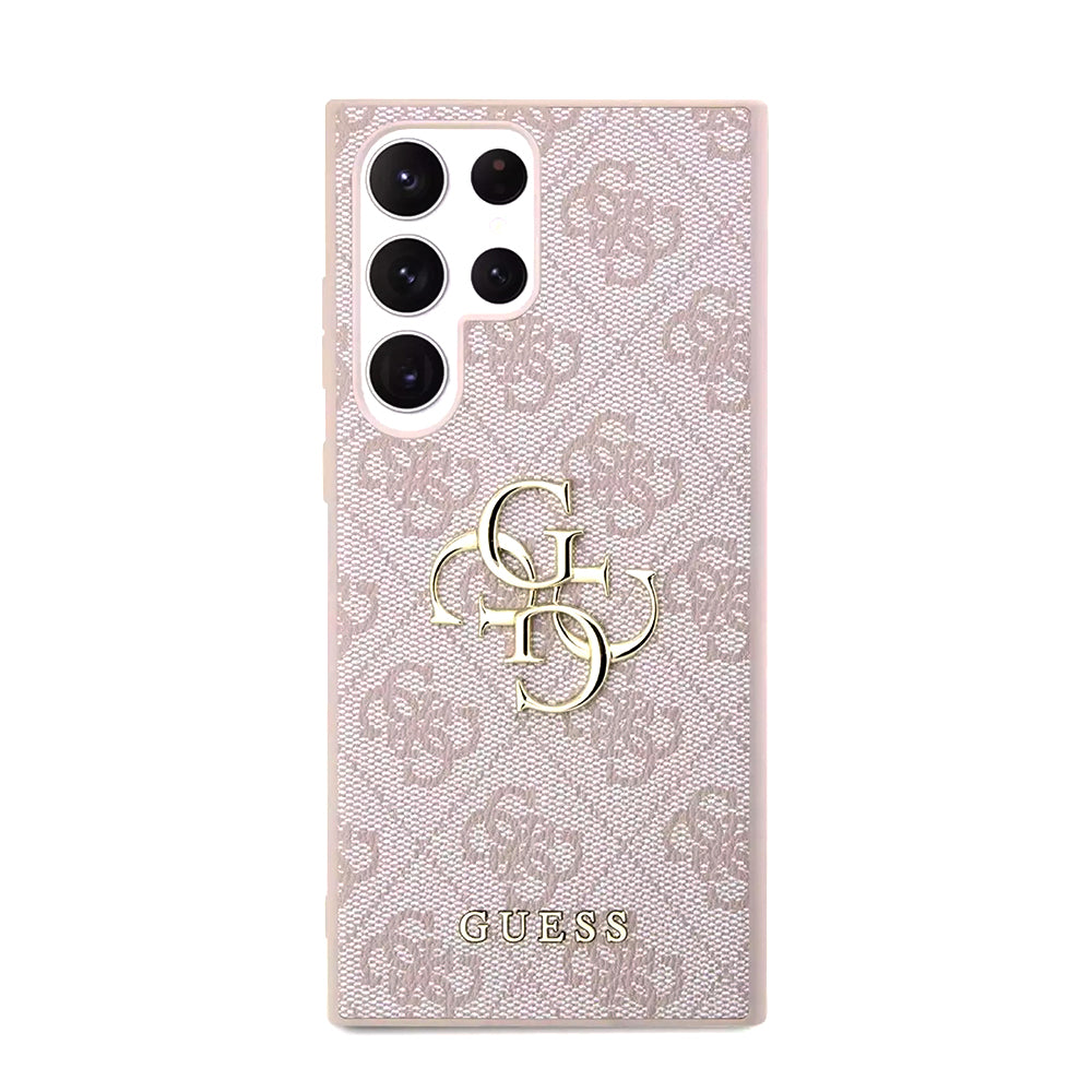 Husa pentru Samsung Galaxy S23 Ultra S918, Guess, 4G Big Logo, Roz