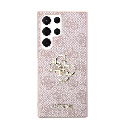 Husa pentru Samsung Galaxy S23 Ultra S918, Guess, 4G Big Logo, Roz