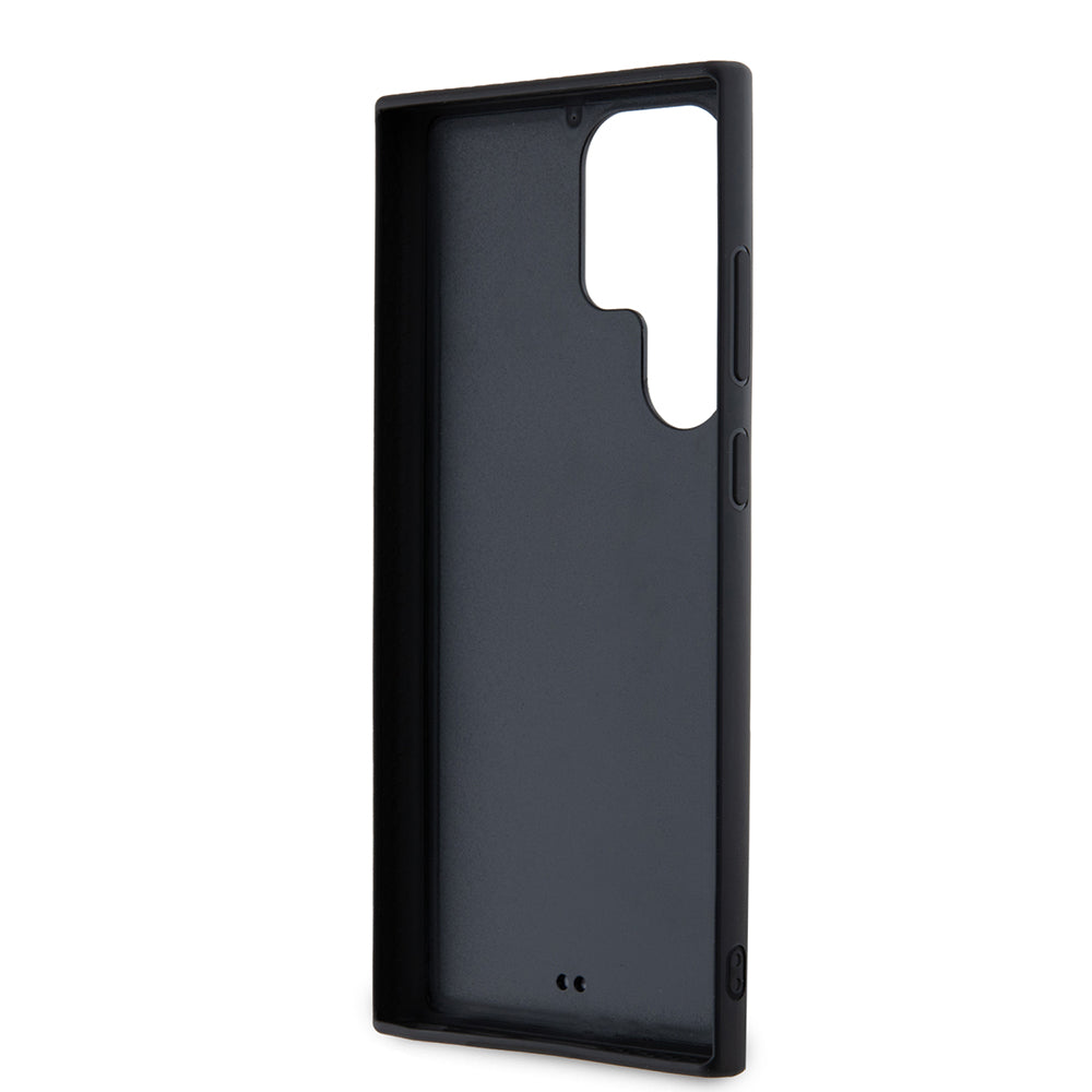 Husa pentru Samsung Galaxy S23 Ultra S918, Karl Lagerfeld, 3D Rubber Glitter Logo, Neagra