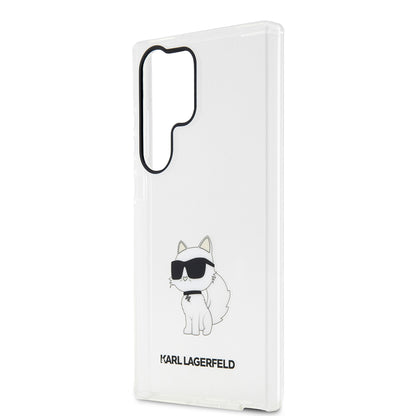 Husa pentru Samsung Galaxy S23 Ultra S918, Karl Lagerfeld, Ikonik Choupette, Transparenta