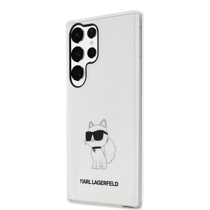 Husa pentru Samsung Galaxy S23 Ultra S918, Karl Lagerfeld, Ikonik Choupette, Transparenta