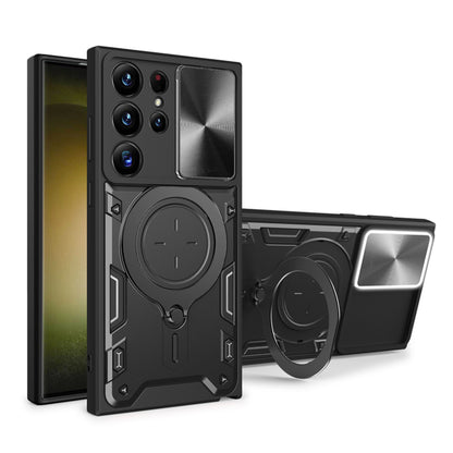 Husa pentru Samsung Galaxy S23 Ultra S918, Techsuit, CamGuard Pro, Neagra
