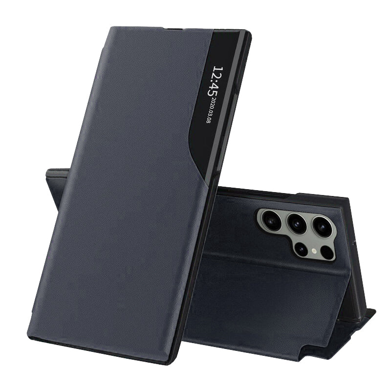Husa pentru Samsung Galaxy S23 Ultra S918, Techsuit, eFold, Albastra Inchis
