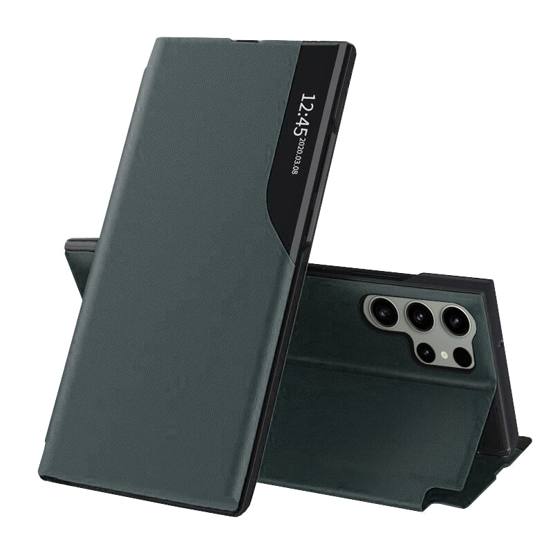 Husa pentru Samsung Galaxy S23 Ultra S918, Techsuit, eFold, Verde