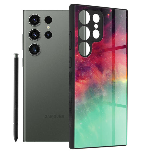 Husa pentru Samsung Galaxy S23 Ultra S918, Techsuit, Glaze, Turcoaz