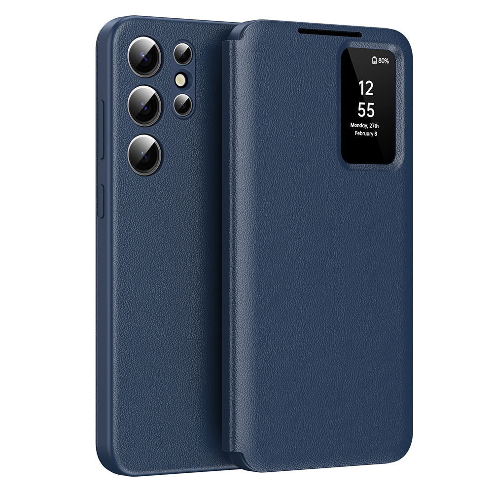 Husa pentru Samsung Galaxy S23 Ultra S918, Techsuit, SmartView, Albastra