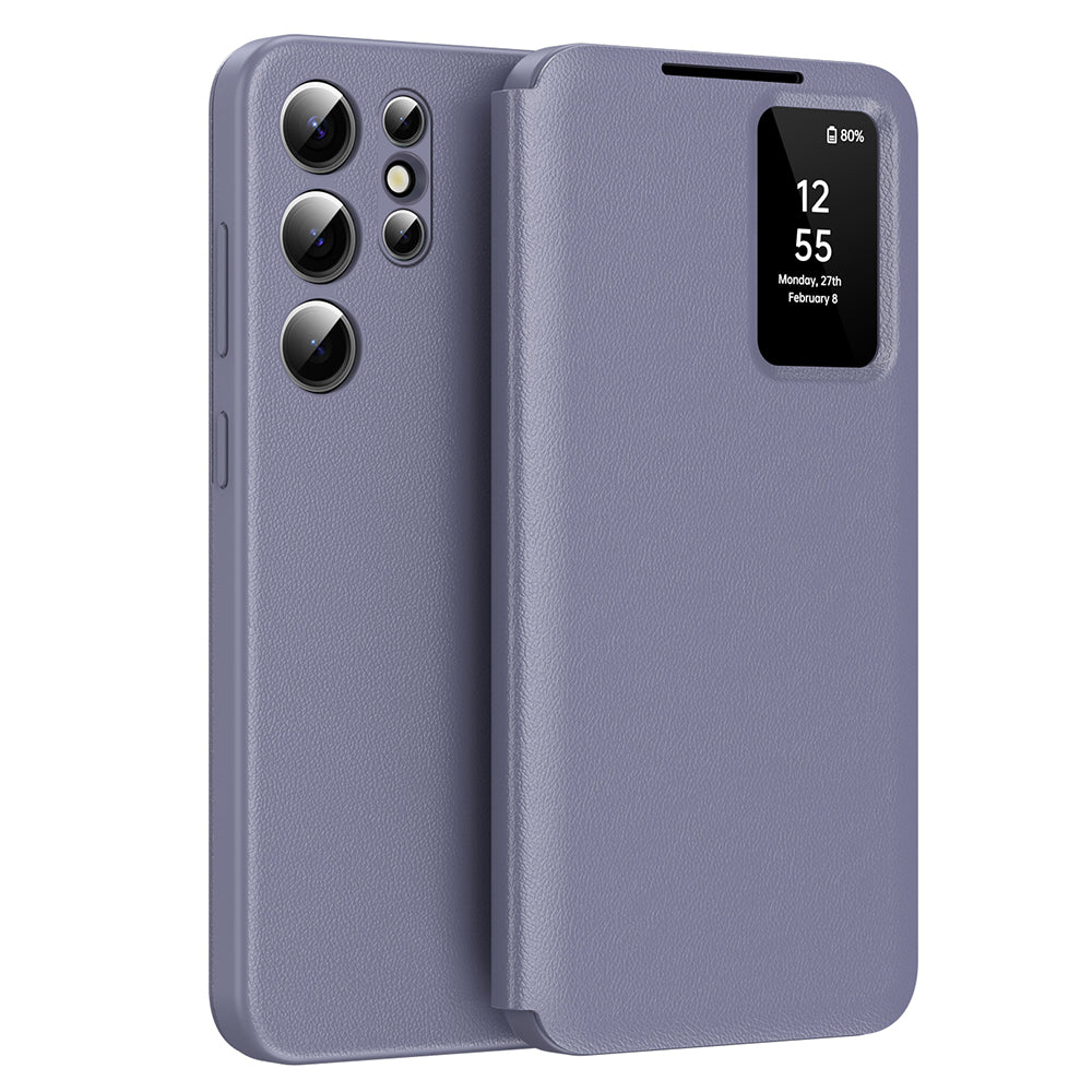 Husa pentru Samsung Galaxy S23 Ultra S918, Techsuit, SmartView, Mov