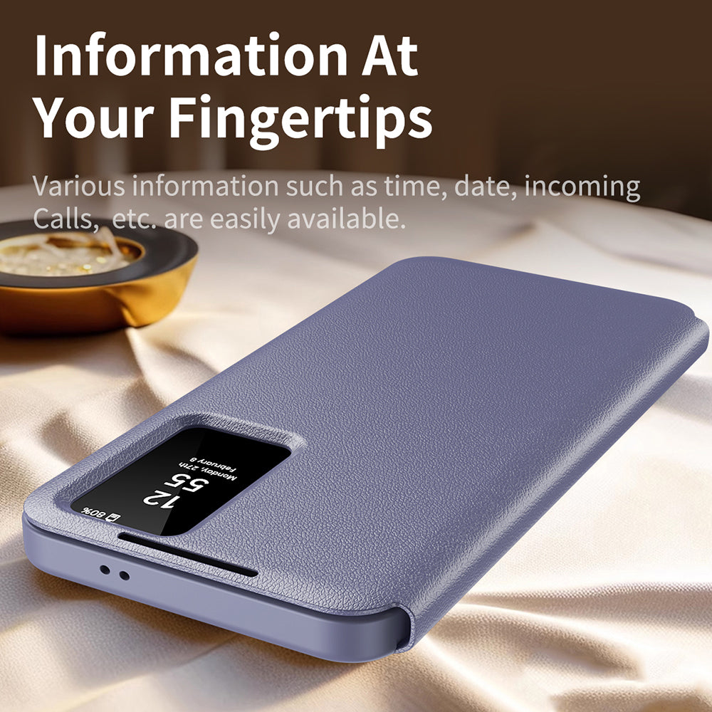 Husa pentru Samsung Galaxy S23 Ultra S918, Techsuit, SmartView, Mov