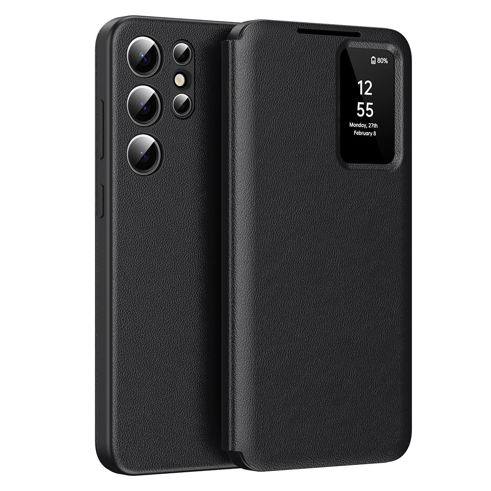 Husa pentru Samsung Galaxy S23 Ultra S918, Techsuit, SmartView, Neagra
