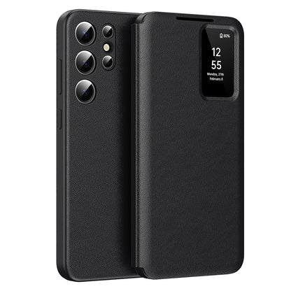 Husa pentru Samsung Galaxy S23 Ultra S918, Techsuit, SmartView, Neagra