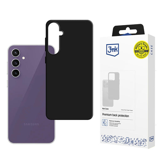 Husa pentru Samsung Galaxy S24 FE S721, 3MK, Neagra Mata