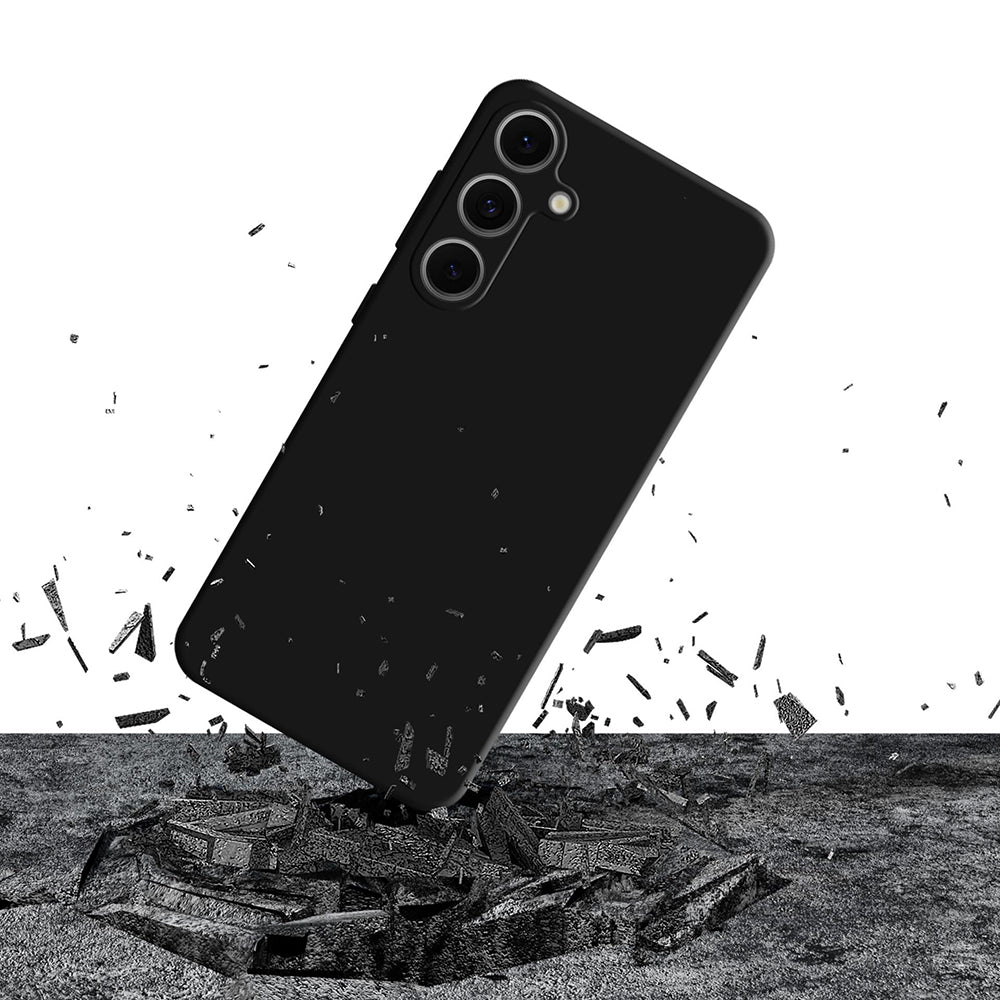 Husa pentru Samsung Galaxy S24 FE S721, 3MK, Silicone, Neagra
