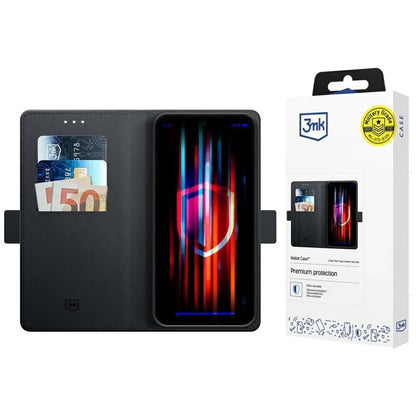 Husa pentru Samsung Galaxy S24 FE S721, 3MK, Wallet, Neagra