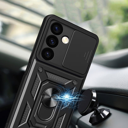 Husa pentru Samsung Galaxy S24 FE S721, Techsuit, CamShield, Neagra