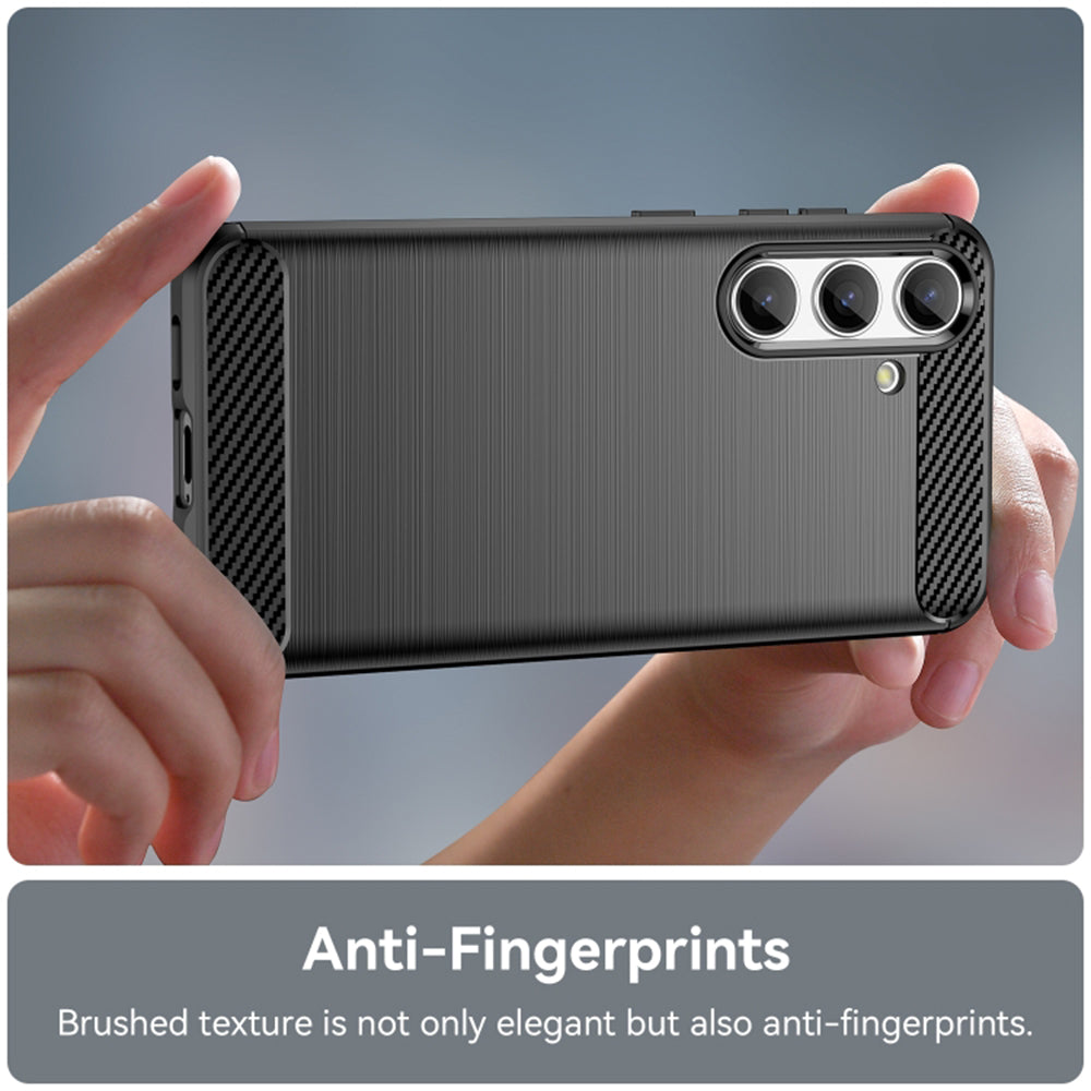 Husa pentru Samsung Galaxy S24 FE S721, Techsuit, Carbon, Neagra