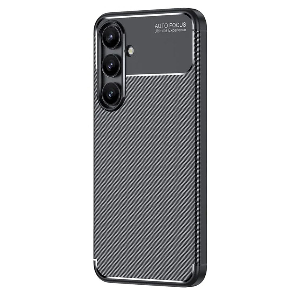 Husa pentru Samsung Galaxy S24 FE S721, Techsuit, CarbonFiber, Neagra