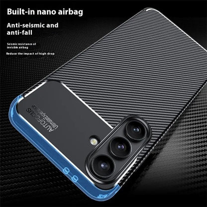 Husa pentru Samsung Galaxy S24 FE S721, Techsuit, CarbonFiber, Neagra