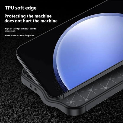 Husa pentru Samsung Galaxy S24 FE S721, Techsuit, CarbonFiber, Neagra