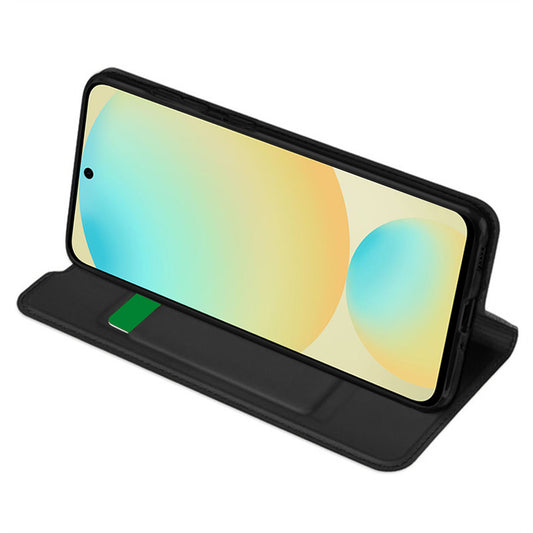 Husa pentru Samsung Galaxy S24 FE S721, Techsuit, Magskin Book, Neagra