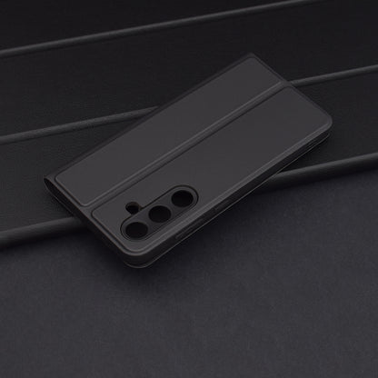 Husa pentru Samsung Galaxy S24 FE S721, Techsuit, Magskin Book, Neagra