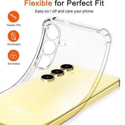 Husa pentru Samsung Galaxy S24 FE S721, Techsuit, Shockproof Clear, Transparenta