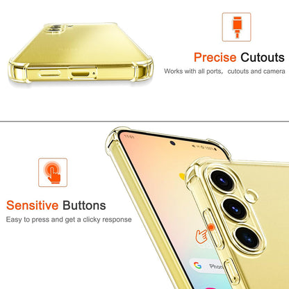 Husa pentru Samsung Galaxy S24 FE S721, Techsuit, Shockproof Clear, Transparenta