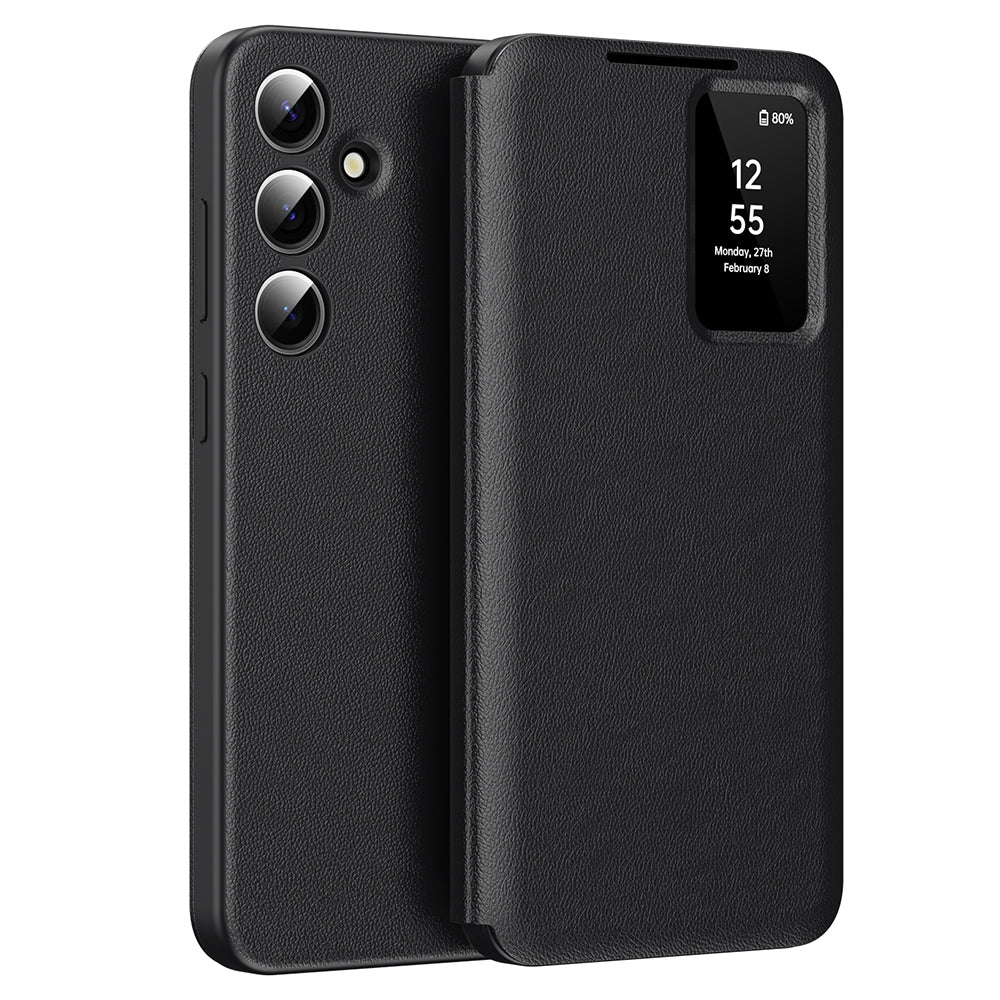 Husa pentru Samsung Galaxy S24 FE S721, Techsuit, SmartView, Neagra