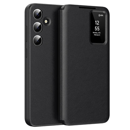 Husa pentru Samsung Galaxy S24 FE S721, Techsuit, SmartView, Neagra