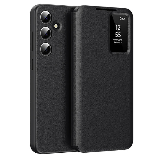 Husa pentru Samsung Galaxy S24 FE S721, Techsuit, SmartView, Neagra
