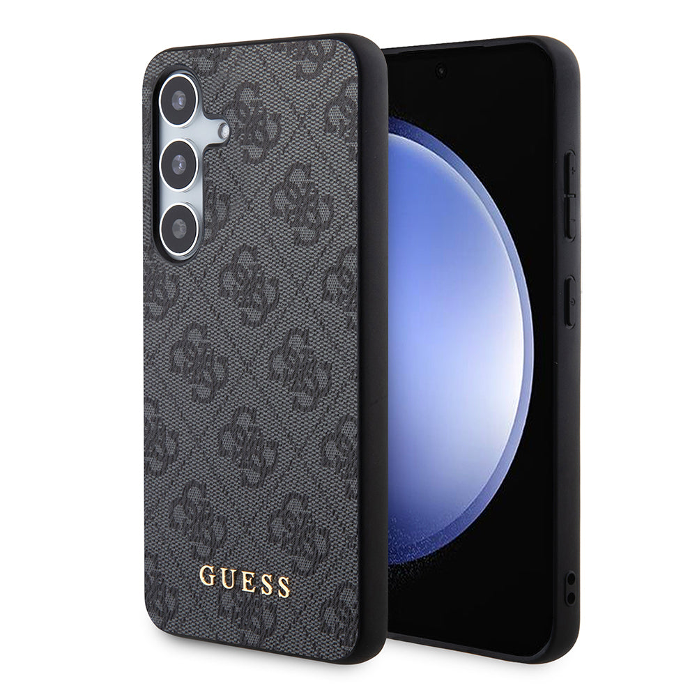 Husa pentru Samsung Galaxy S24+ S926, Guess, 4G Metal Gold Logo, Neagra