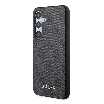 Husa pentru Samsung Galaxy S24+ S926, Guess, 4G Metal Gold Logo, Neagra