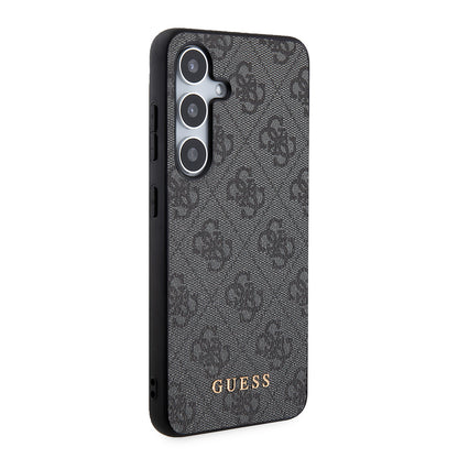 Husa pentru Samsung Galaxy S24+ S926, Guess, 4G Metal Gold Logo, Neagra