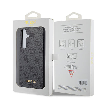 Husa pentru Samsung Galaxy S24+ S926, Guess, 4G Metal Gold Logo, Neagra