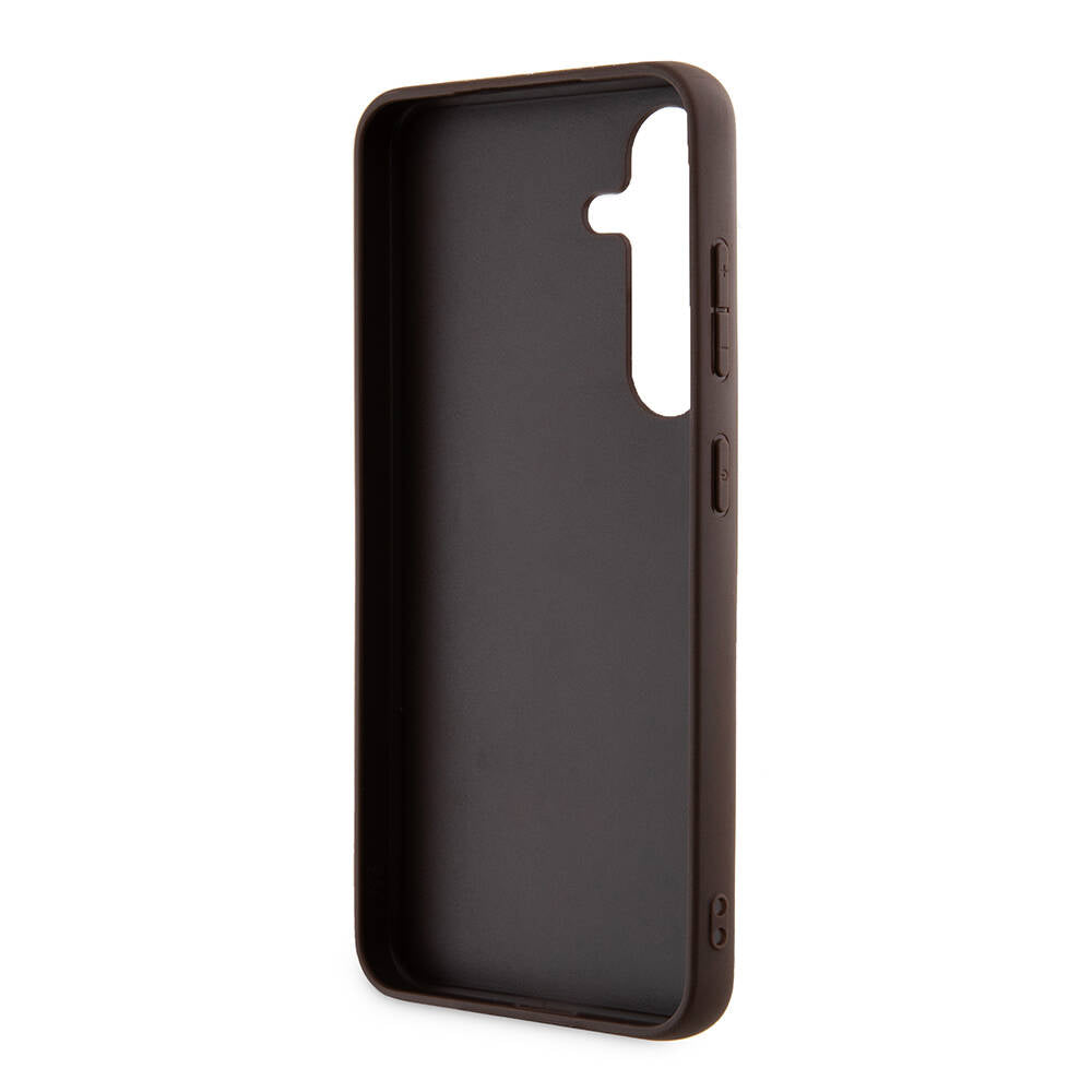 Husa pentru Samsung Galaxy S24+ S926, Guess, 4G Triangle Logo, Alba