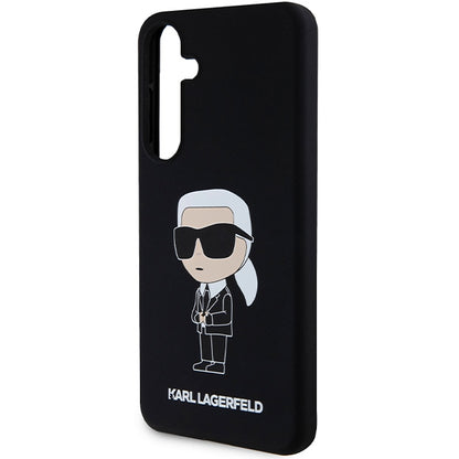 Husa pentru Samsung Galaxy S24+ S926, Karl Lagerfeld, Silicone Ikonik NFT, Neagra