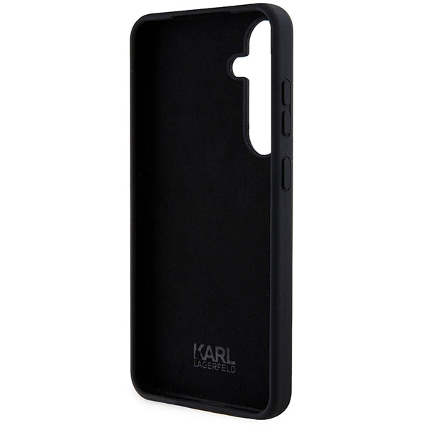 Husa pentru Samsung Galaxy S24+ S926, Karl Lagerfeld, Silicone Ikonik NFT, Neagra