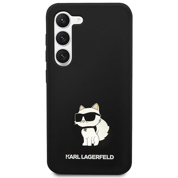 Husa pentru Samsung Galaxy S24+ S926, Karl Lagerfeld, Silicone Choupette, Neagra