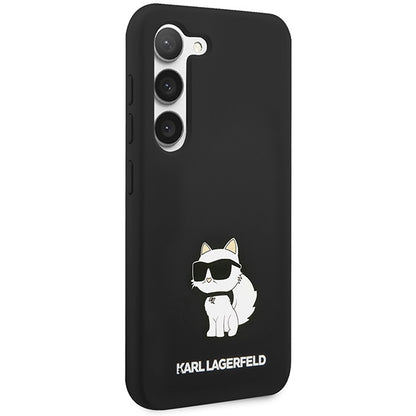 Husa pentru Samsung Galaxy S24+ S926, Karl Lagerfeld, Silicone Choupette, Neagra
