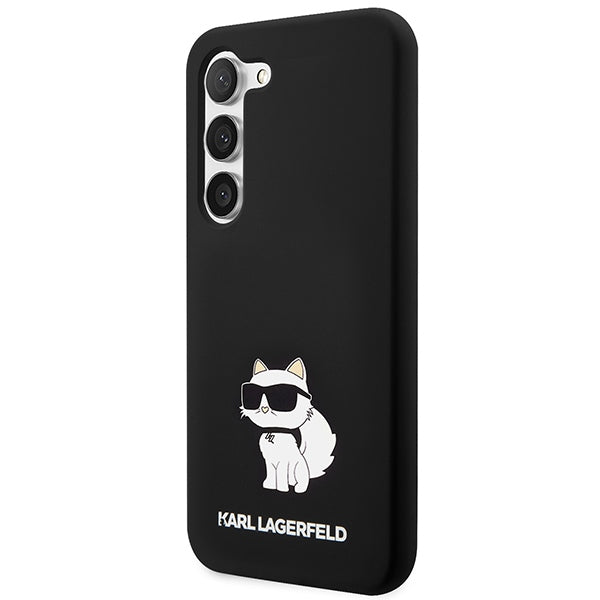 Husa pentru Samsung Galaxy S24+ S926, Karl Lagerfeld, Silicone Choupette, Neagra