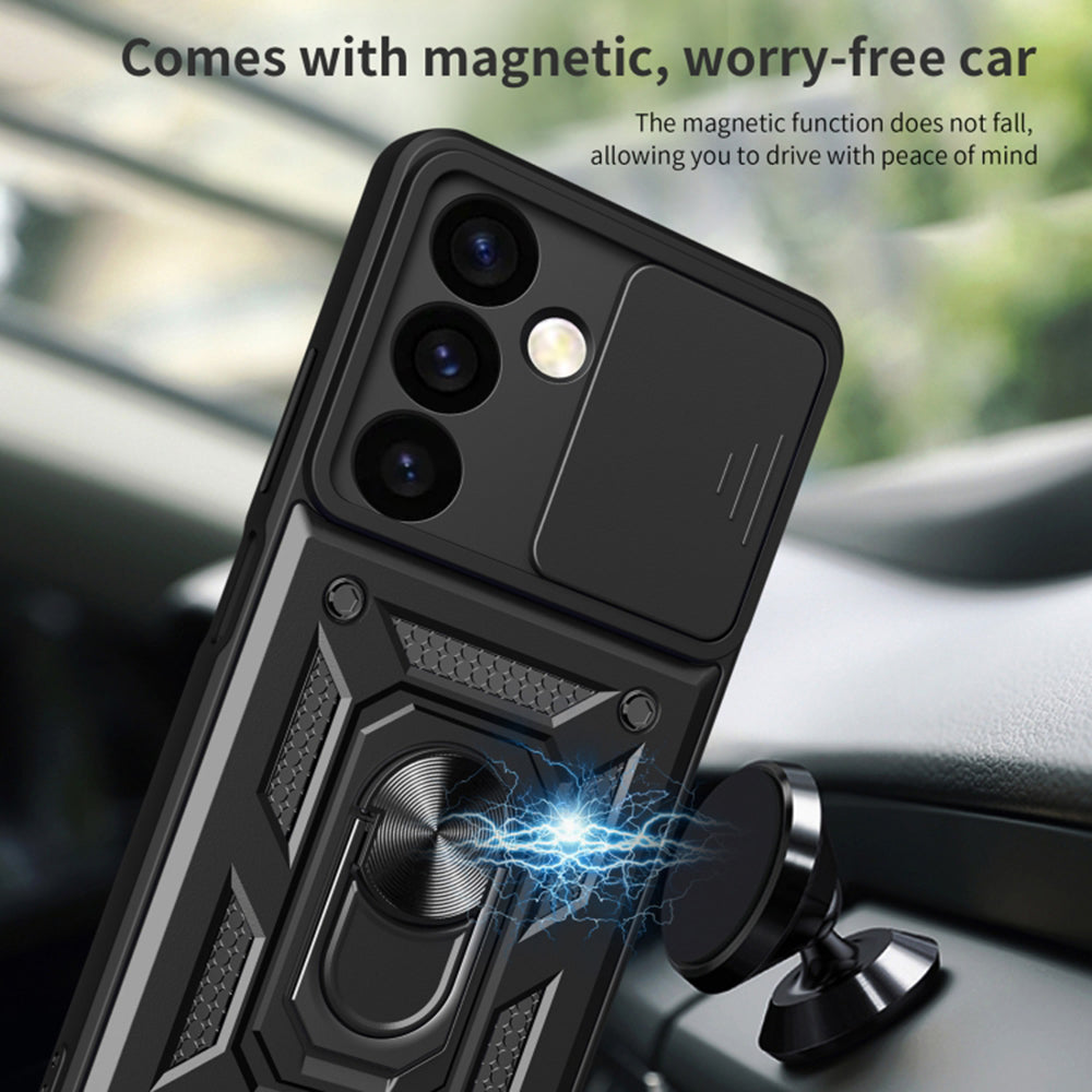 Husa pentru Samsung Galaxy S24+ S926, Techsuit, CamShield, Neagra