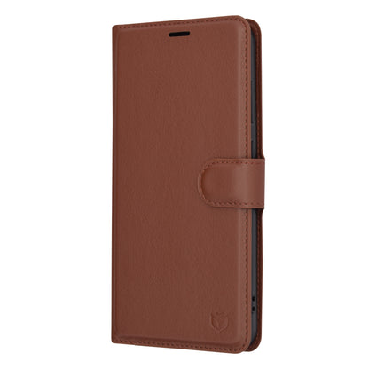 Husa pentru Samsung Galaxy S24+ S926, Techsuit, Leather Folio, Maro