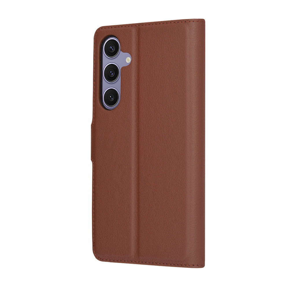 Husa pentru Samsung Galaxy S24+ S926, Techsuit, Leather Folio, Maro