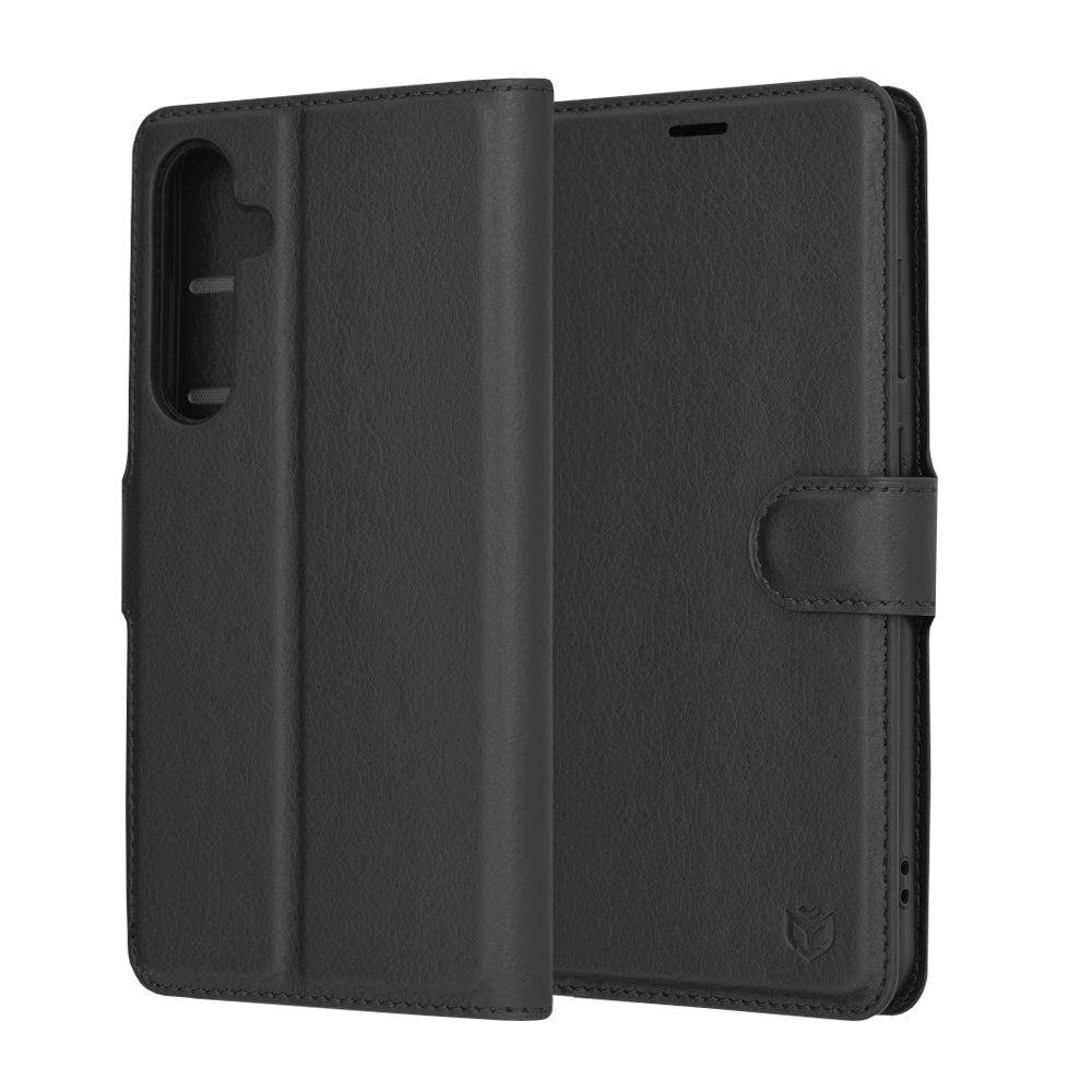 Husa pentru Samsung Galaxy S24+ S926, Techsuit, Leather Folio, Neagra