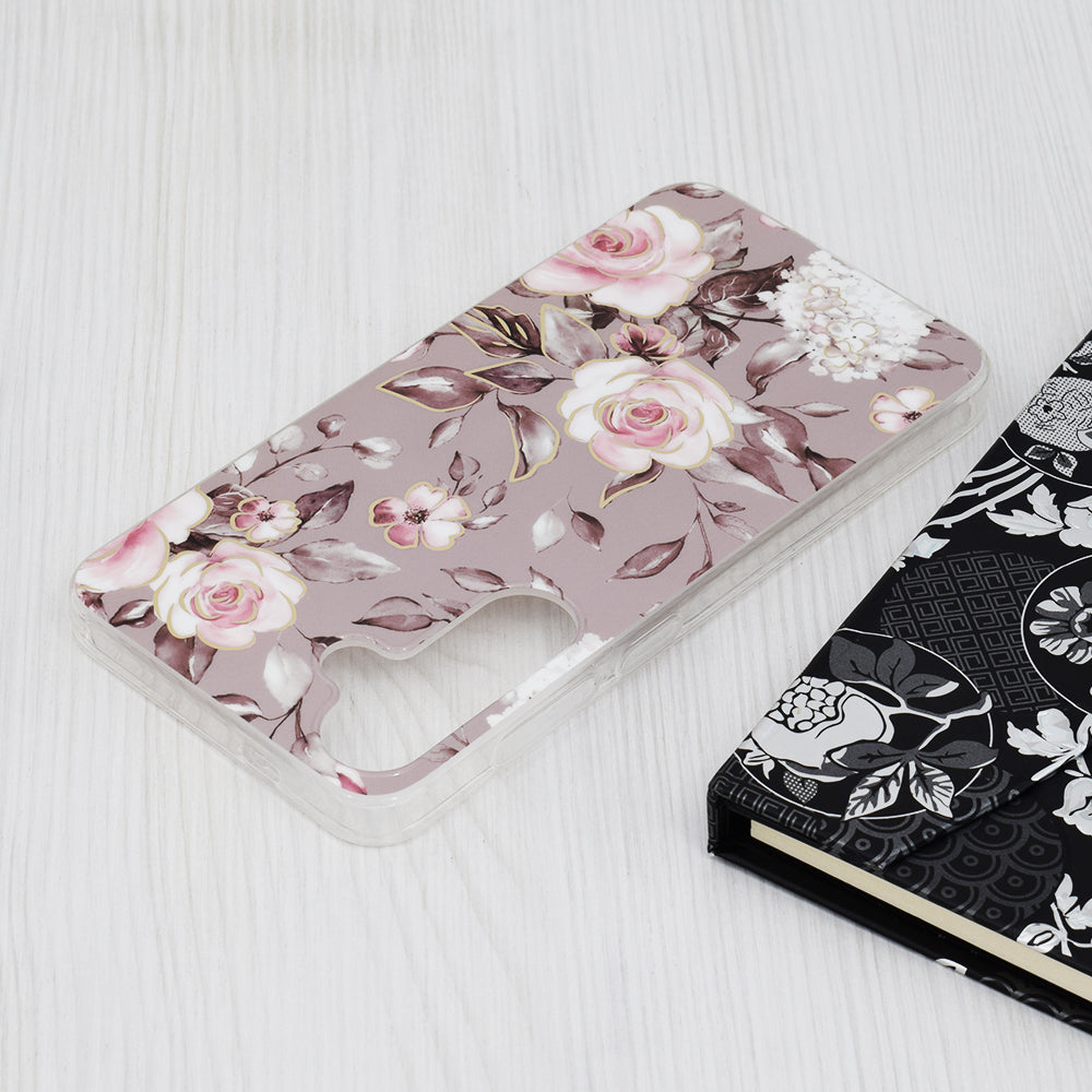 Husa pentru Samsung Galaxy S24+ S926, Techsuit, Marble, Gri