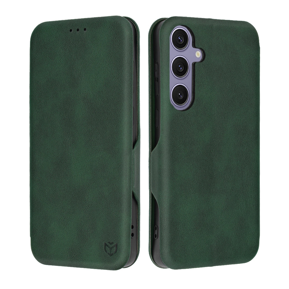 Husa pentru Samsung Galaxy S24+ S926, Techsuit, Safe Wallet Plus, Verde