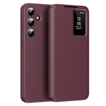 Husa pentru Samsung Galaxy S24+ S926, Techsuit, SmartView, Rosie