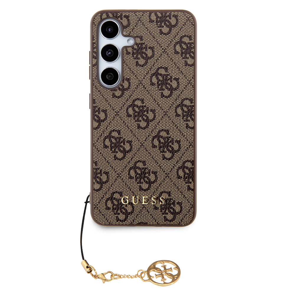 Husa pentru Samsung Galaxy S24 S921, Guess, 4G Charm, Maro