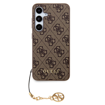 Husa pentru Samsung Galaxy S24 S921, Guess, 4G Charm, Maro