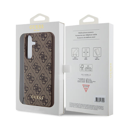 Husa pentru Samsung Galaxy S24 S921, Guess, 4G Charm, Maro