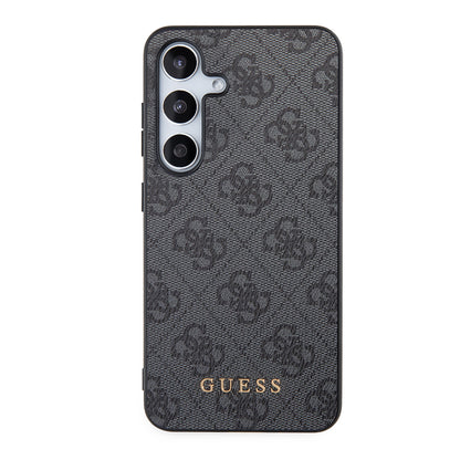 Husa pentru Samsung Galaxy S24 S921, Guess, 4G Metal Gold Logo, Neagra